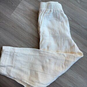Madewell White Cotton Pant